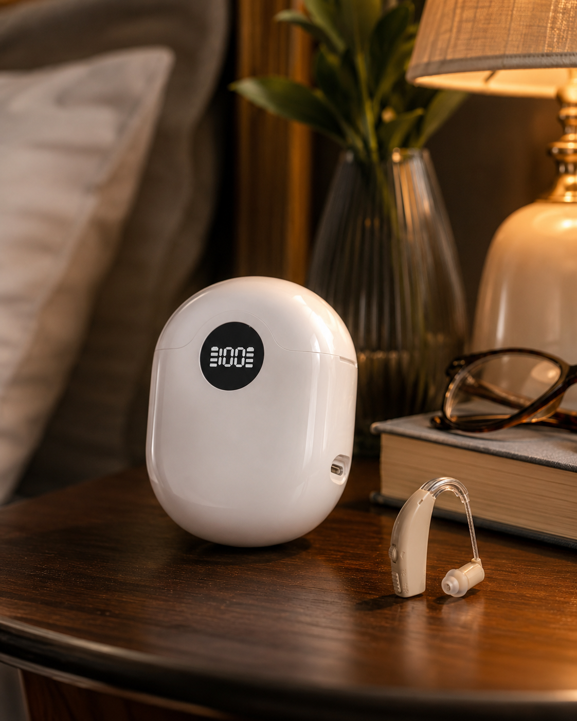 Rechargeable Digital Hearing Aid – Bluetooth & Noise Reduction