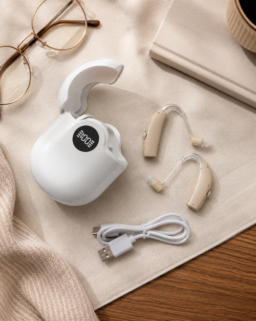 Rechargeable Digital Hearing Aid – Bluetooth & Noise Reduction