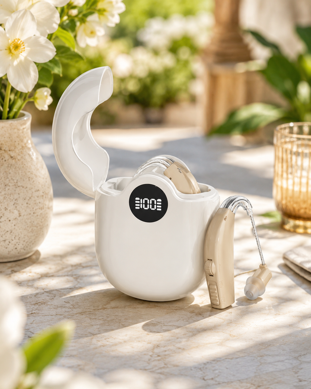 Rechargeable Digital Hearing Aid – Bluetooth & Noise Reduction